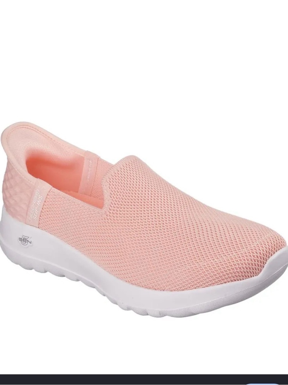 Skechers Pink Mesh Slip-On Walking Sneakers